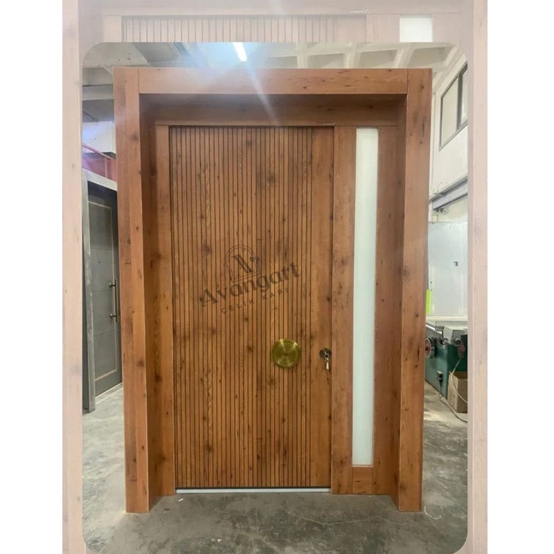Ahşap Lüks Villa Kapısı AVNG-075