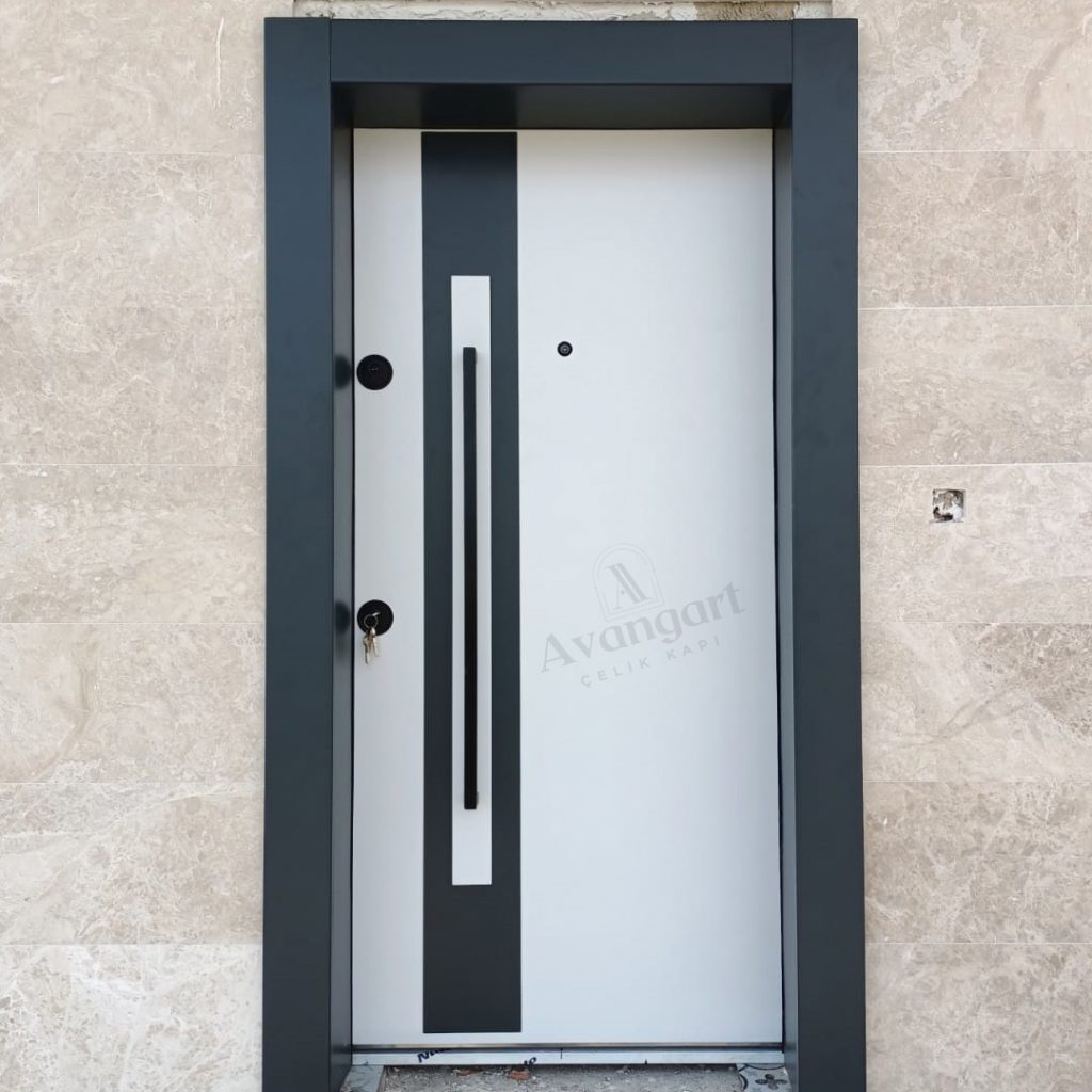 Siyah Beyaz Daire Kapısı AVGN-308