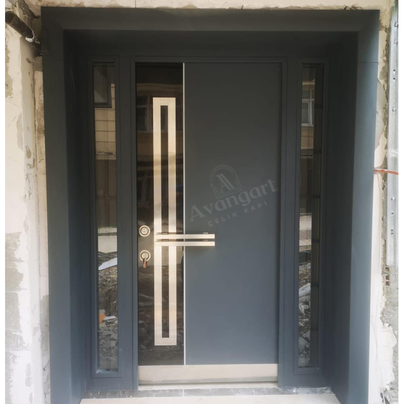 Antrasit Apartman Kapısı AVGN-612