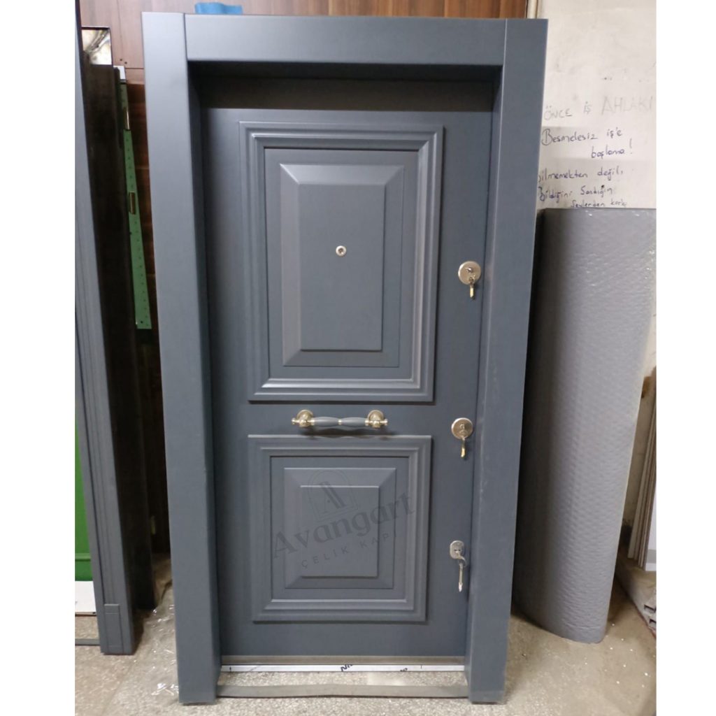 Koyu Gri Daire Kapısı AVGN-352