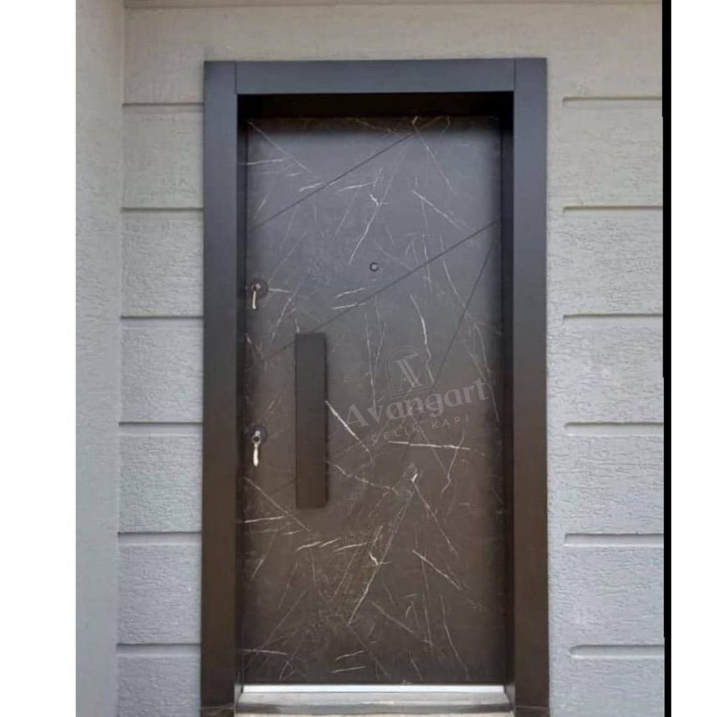Mermer Desen Daire Kapısı AVGN-329