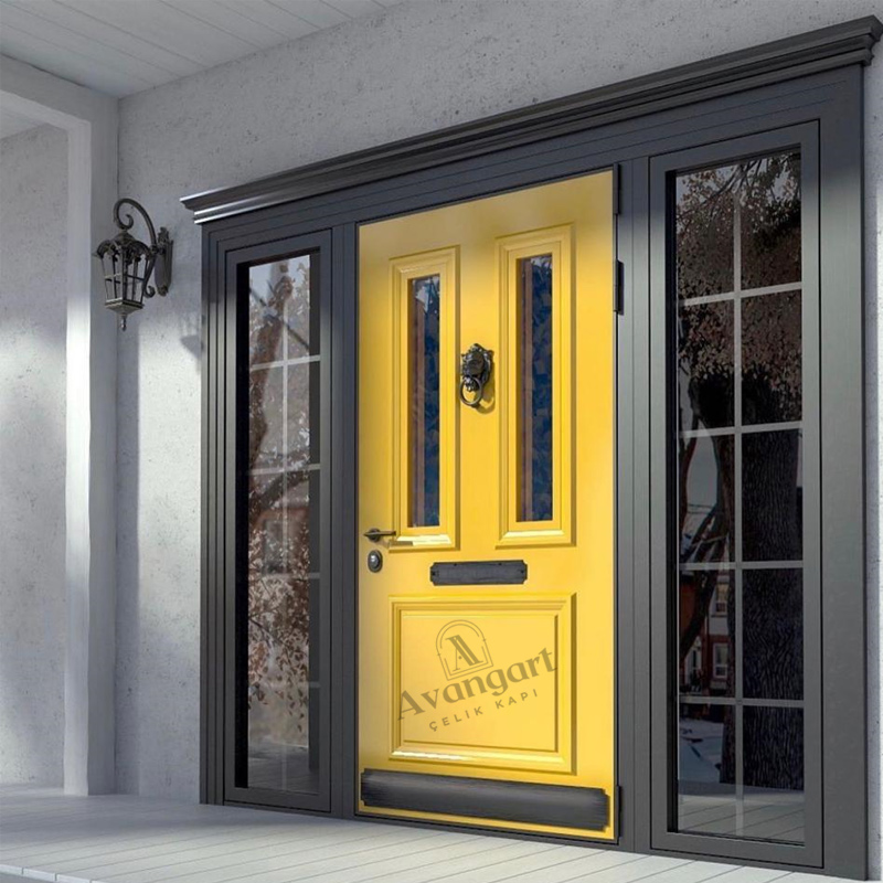 Sarı Antrasit Villa Kapısı AVNG-060