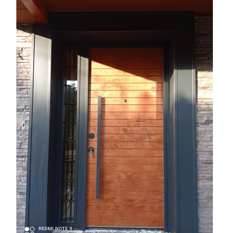Antrasit Ahşap Villa Kapısı AVNG-019