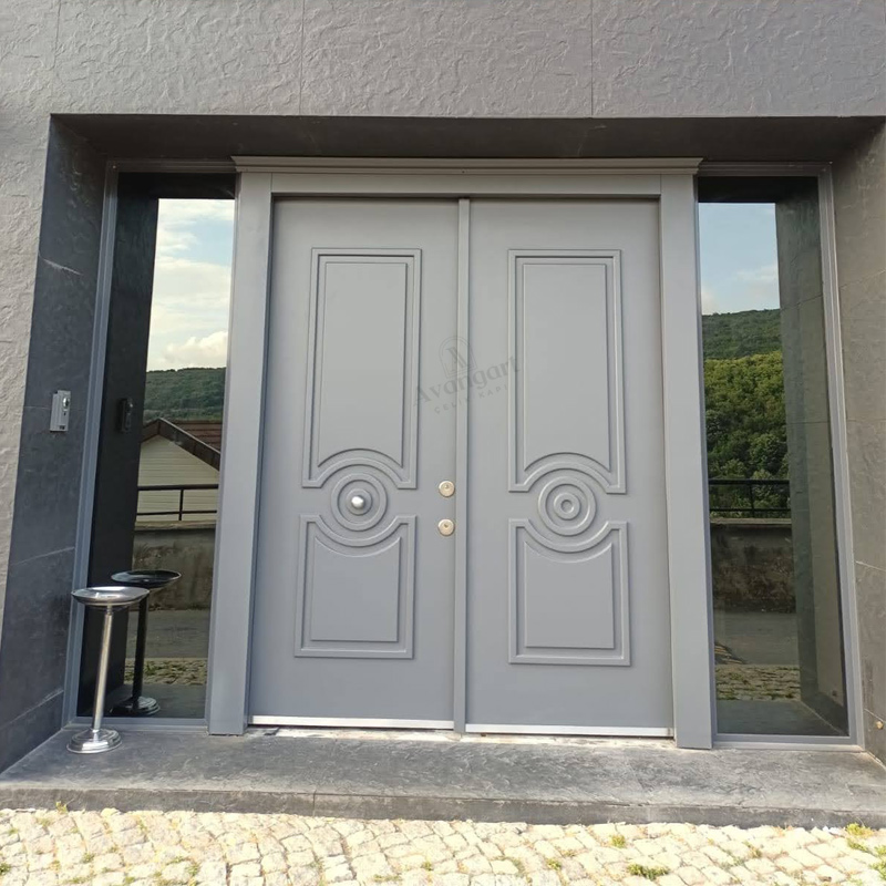 Gri Lüks Villa Kapısı AVNG-063