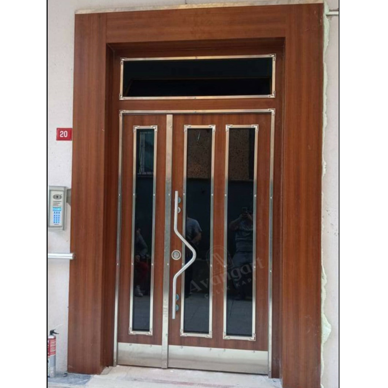 Kahve Apartman Kapısı AVGN-618