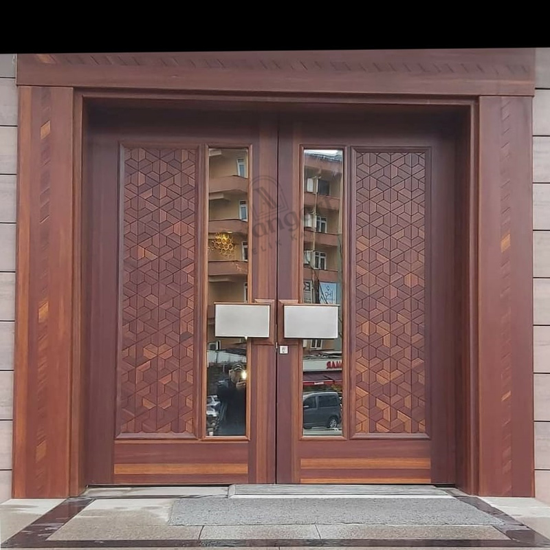 Lüks Ahşap Apartman Kapısı AVGN-645